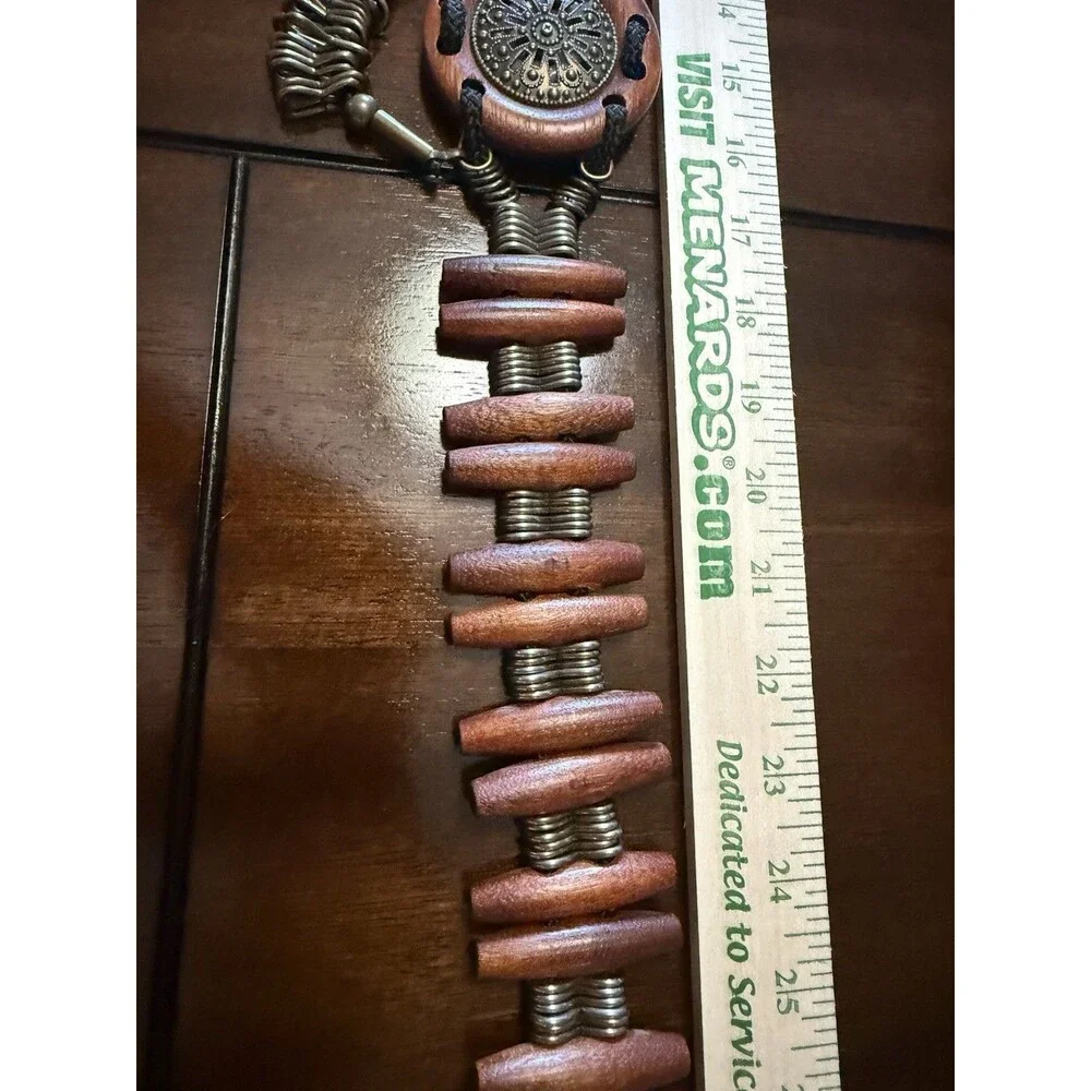 🔥Vintage Chunky Belt Boho Bohemian Wooden Cowgirl Southwestern Artisan Aztec
